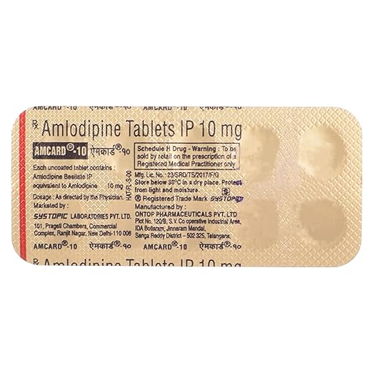 Amcard Amlodipine 10 mg — Amlodipine 10 mg view 2