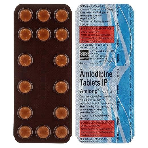Amlong Amlodipine 5mg Tablet — Amlodipine 5 mg view 2