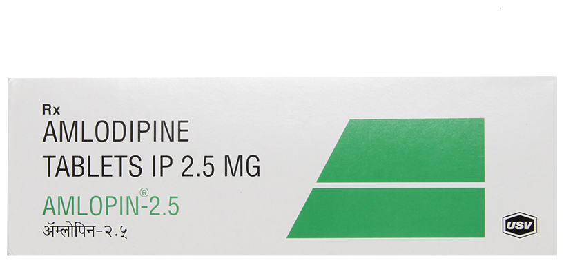 Amlopin Amlodipine 2.5mg Tablet — Amlodipine 2.5 mg