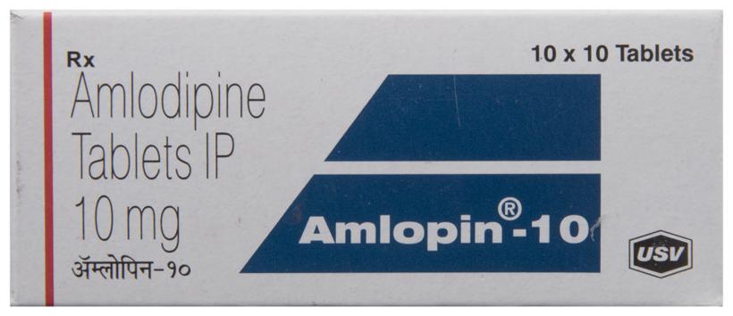 Amlopin Amlodipine 10mg Tablet — Amlodipine 10 mg view 2