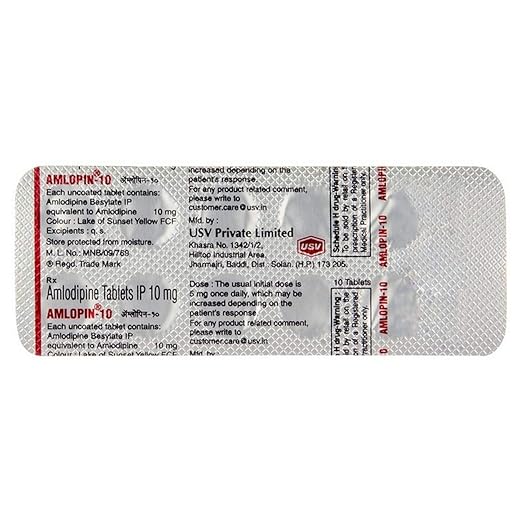 Amlopin Amlodipine 10mg Tablet — Amlodipine 10 mg view 5