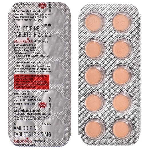 Amlopin Amlodipine 2.5mg Tablet — Amlodipine 2.5 mg view 3