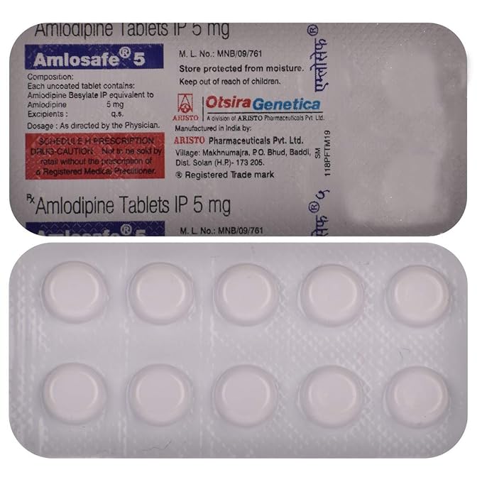 Amlosafe Amlodipine 5 mg Tablets — Amlodipine 5 mg view 2