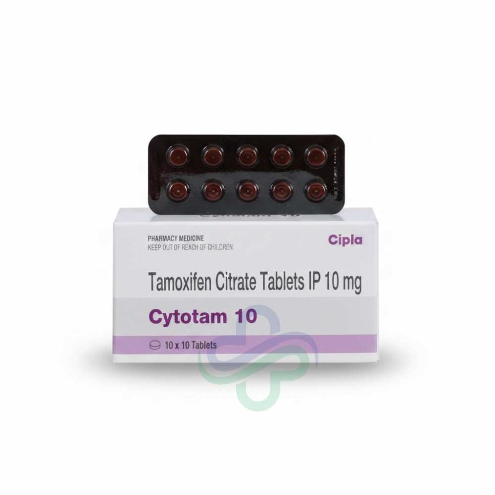 Cytotam Tamoxifen Citrate 10mg Tab — Tamoxifen Citrate 10mg view 2