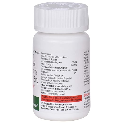 Spegra Tablet — Dolutegravir Emtricitabine Tenofovir Alafenamide 50mg/200mg/25mg view 2