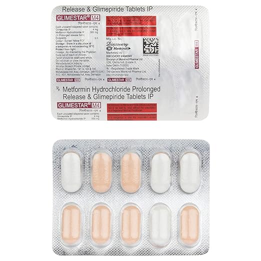 Metformin Hydrochloride IP 500 mg Glimestar M β Metformin 500mg view 4