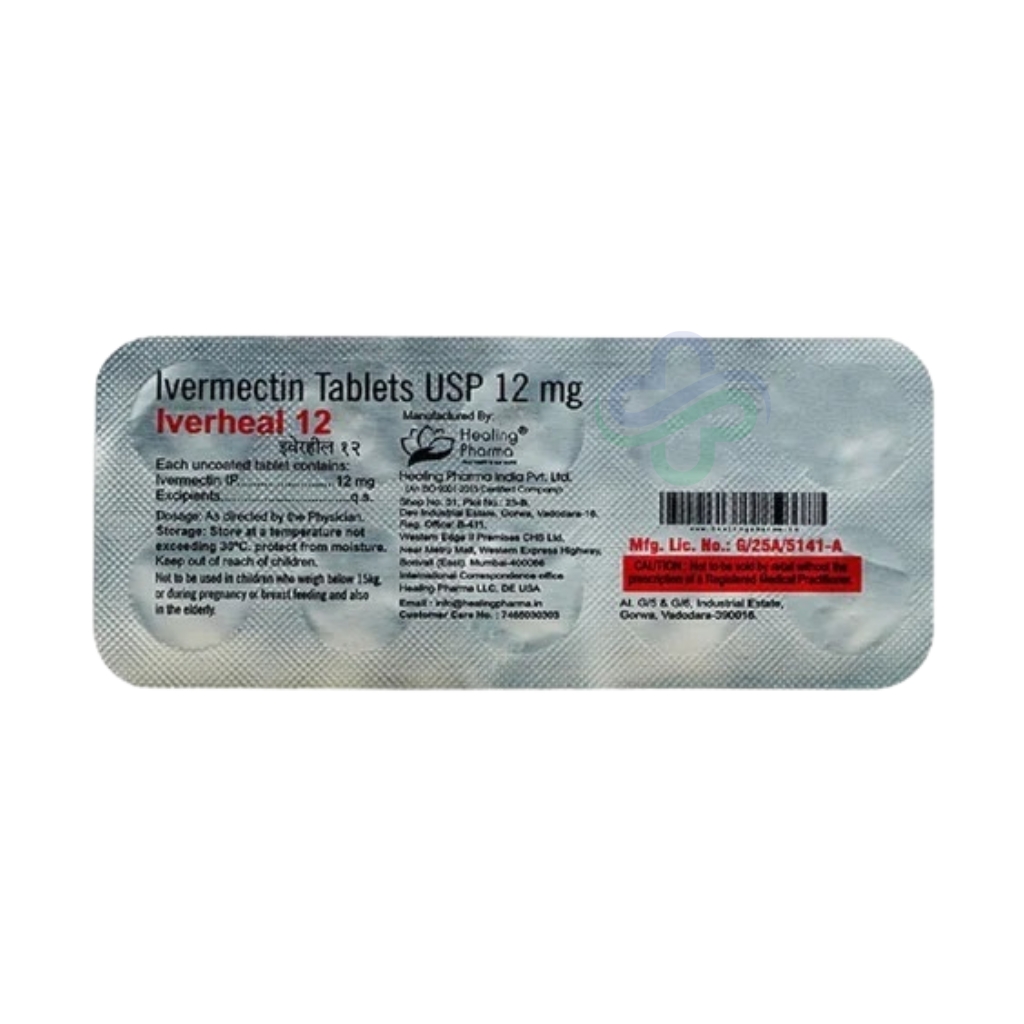 Iverheal 12mg Ivermectin Tablets — Ivermectin 12mg view 3