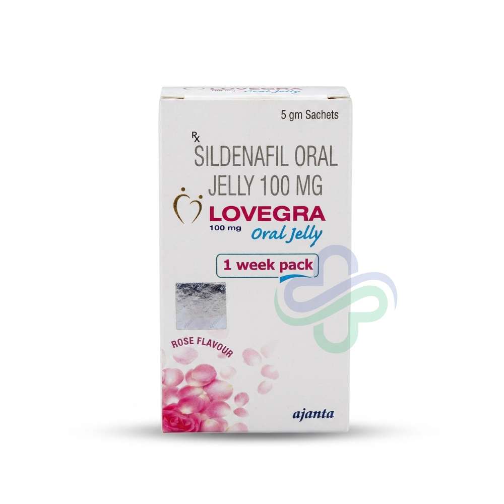 Lovegra 100mg Oral Jelly (Sildenafil Citrate) — Lovegra Oral Jelly 100mg