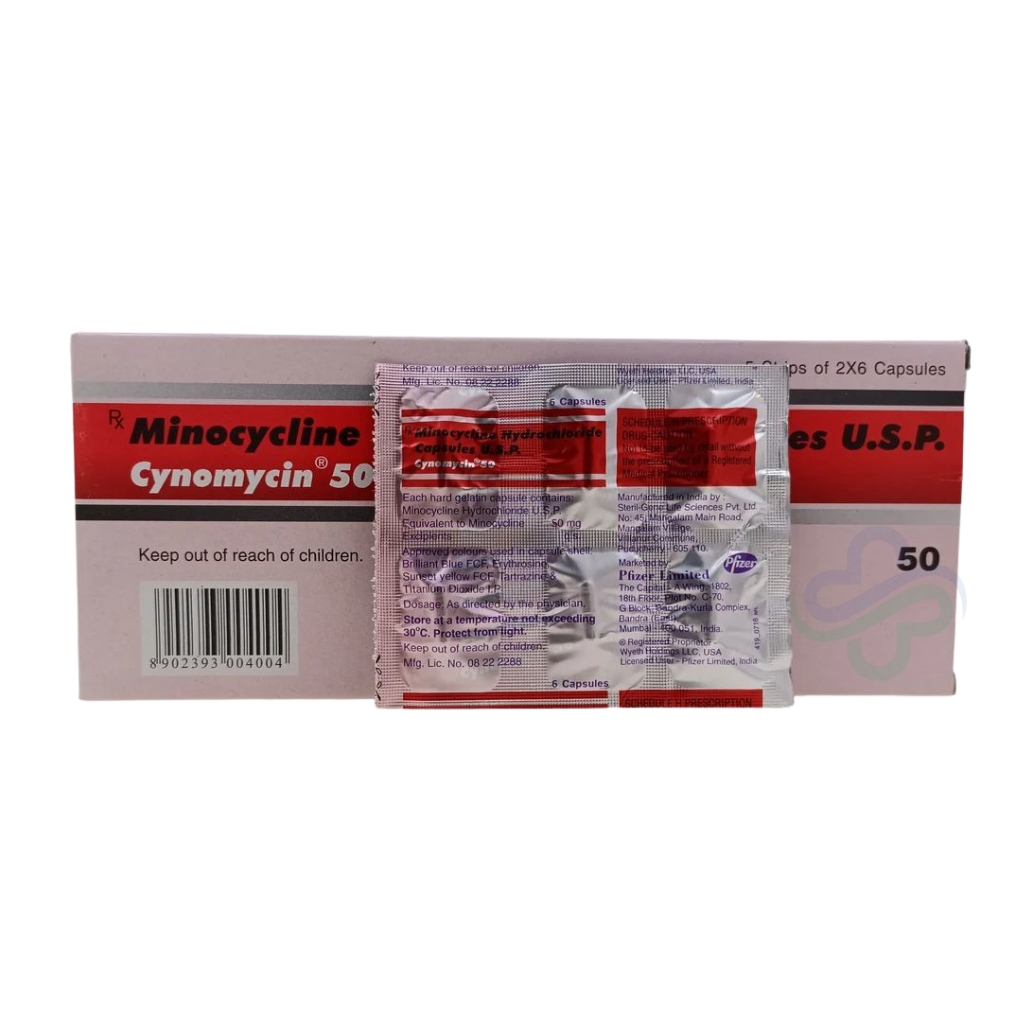 Cynomycin 50mg capsules- Minocycline Capsules — cynomycin hydrochloride 50mg view 3