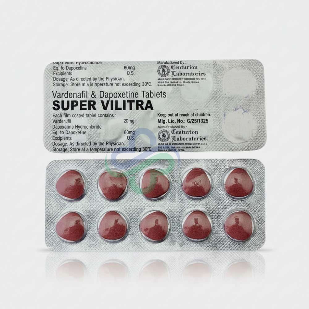 Super Vilitra Tablet — Vardenafil & Dapoxetine As prescribed view 3