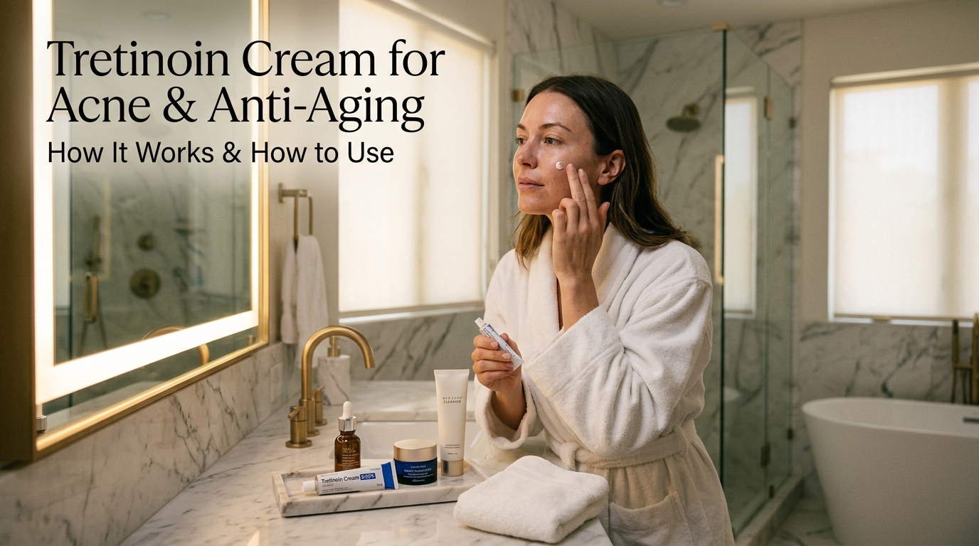 Tretinoin Cream for Acne & Anti-Aging: How It Works & How to Use