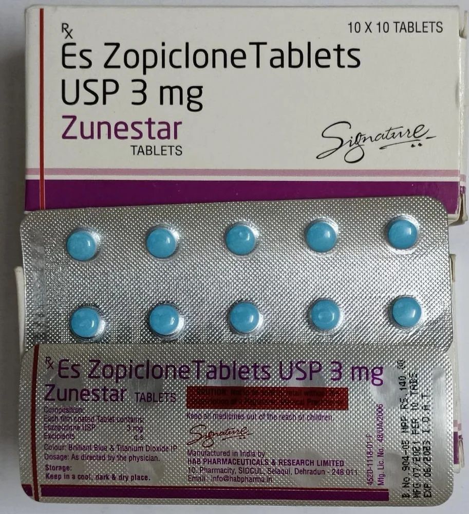 Zunestar - Eszopiclone Tablets USP 3Mg — Eszopiclone 3mg view 3