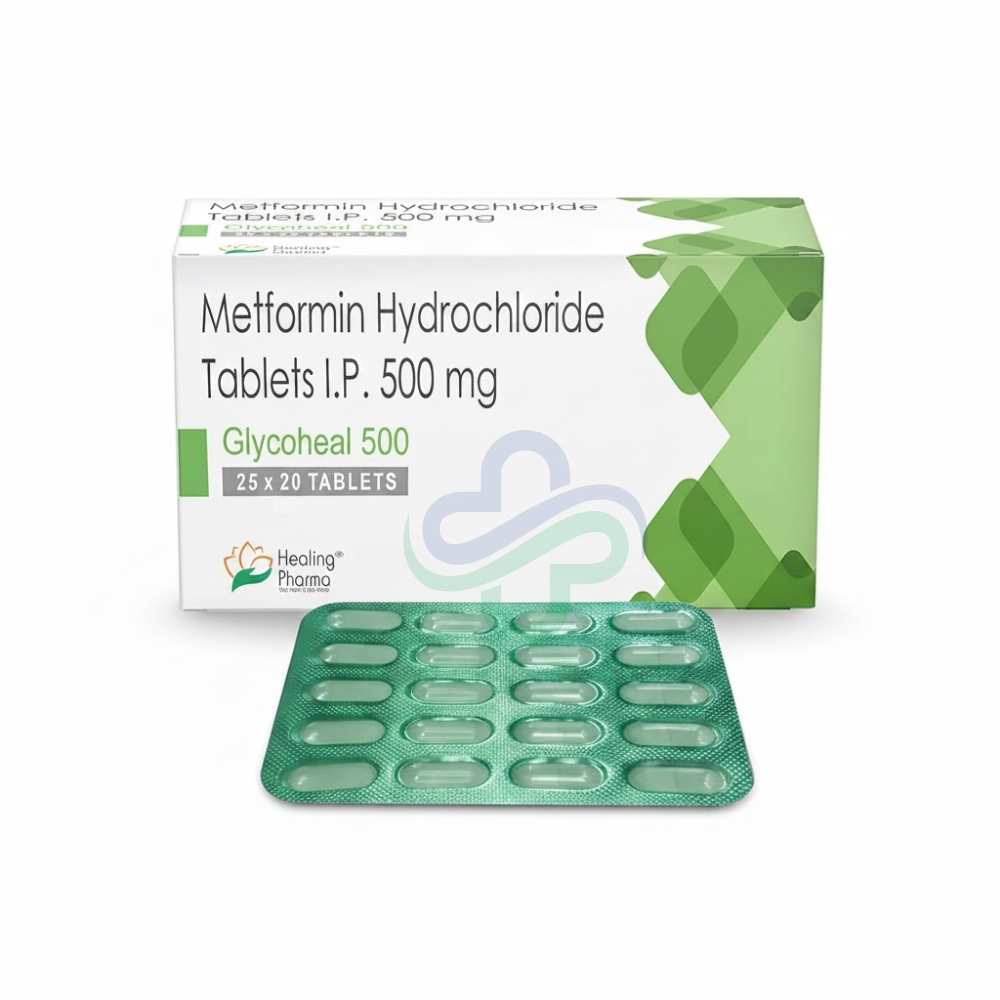 Metformin 500mg Glycoheal 500 Tablets — Metformin 500mg view 3
