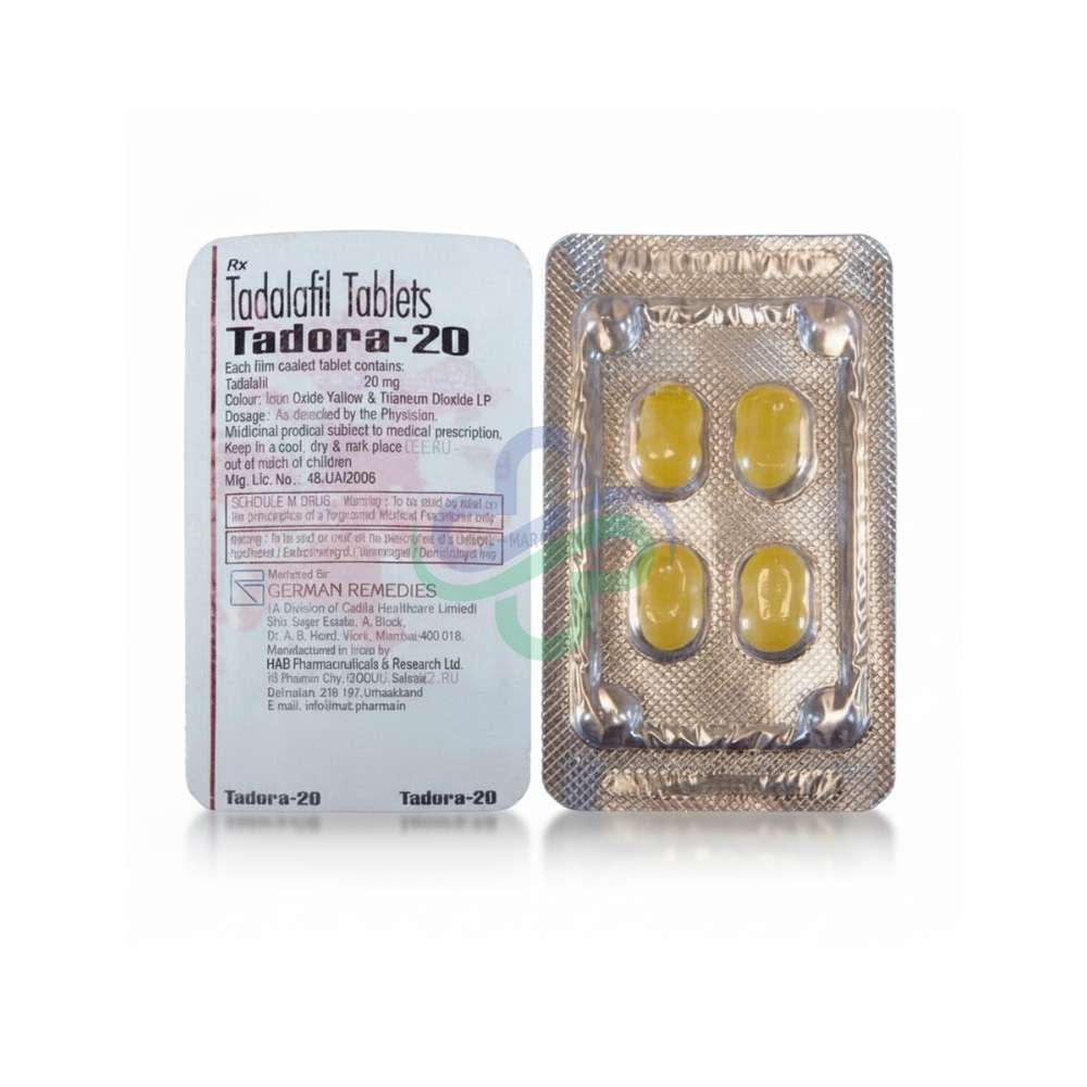 Tadora 20mg Tablets — Tadalafil 20mg 20mg view 3