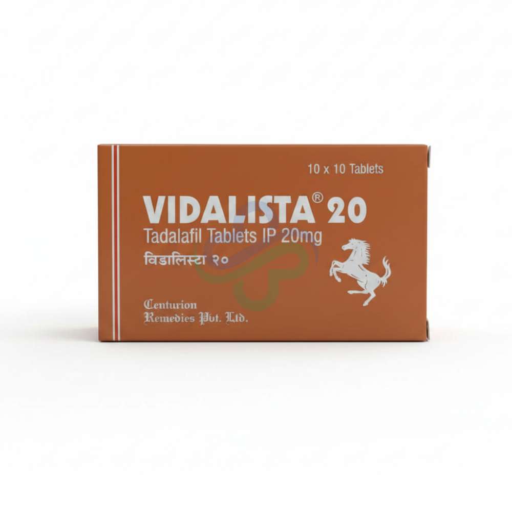 Vidalista 20mg - Tadalafil