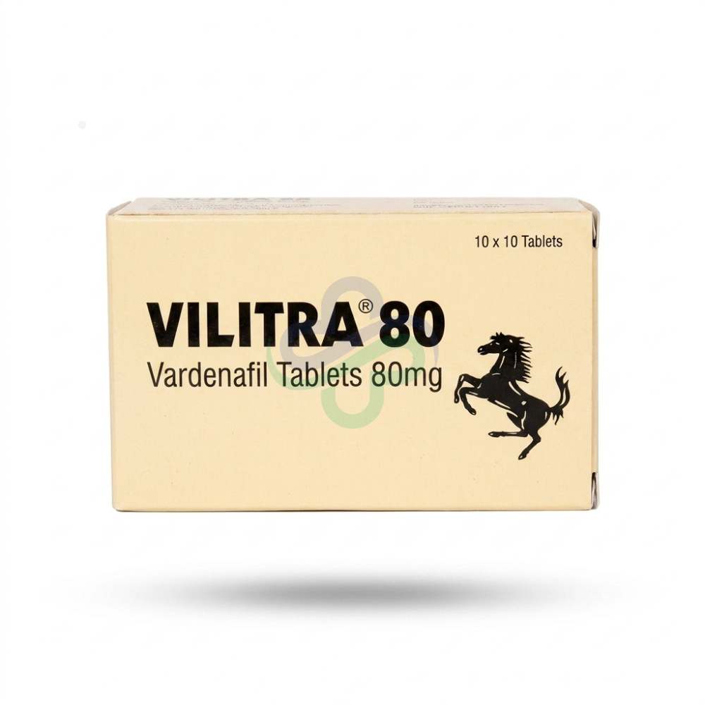 Vilitra 80 Tablets — Vardenafil 80mg 80mg