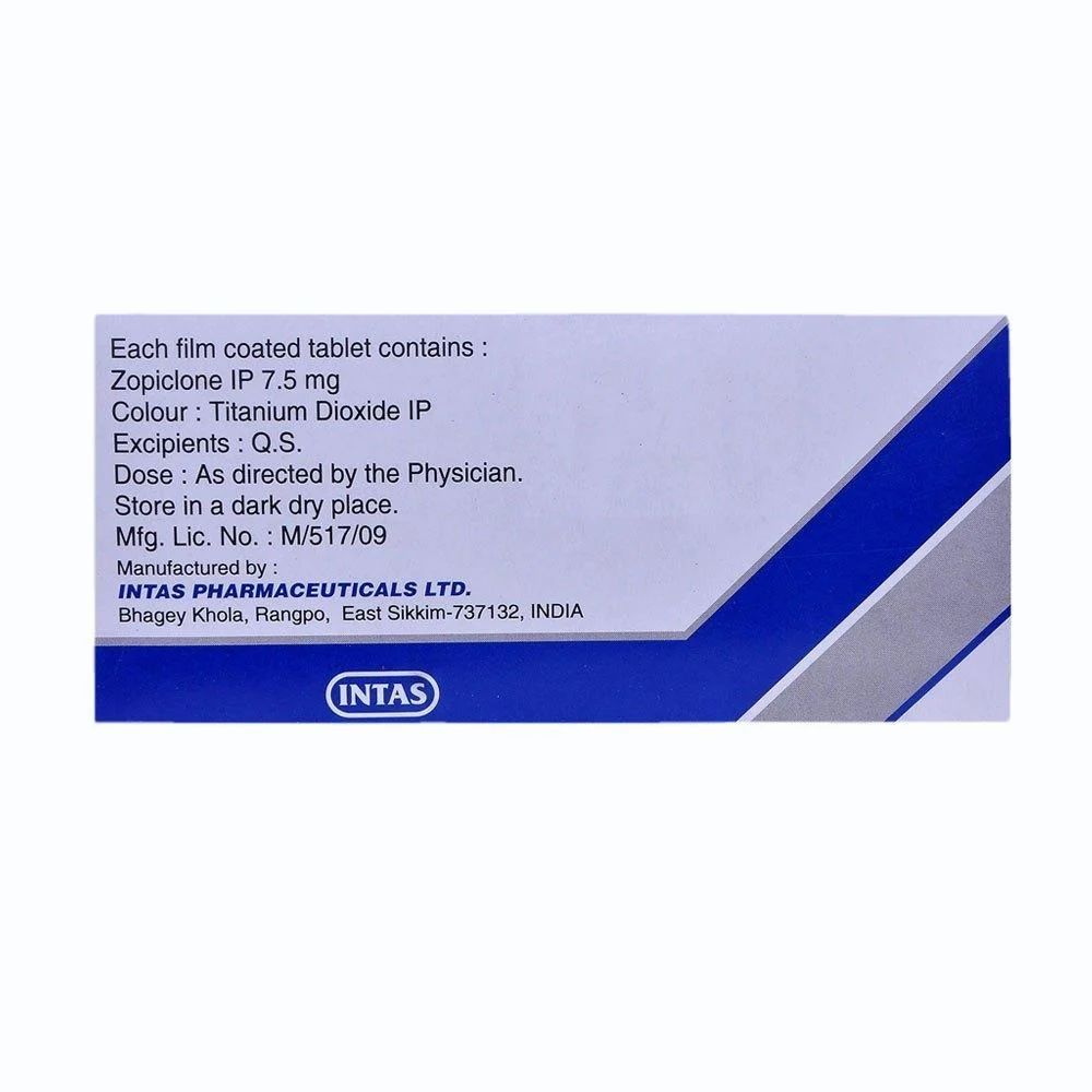 Zopicone 7.5 Mg Tablet — Zolpicon 7.5mg view 4