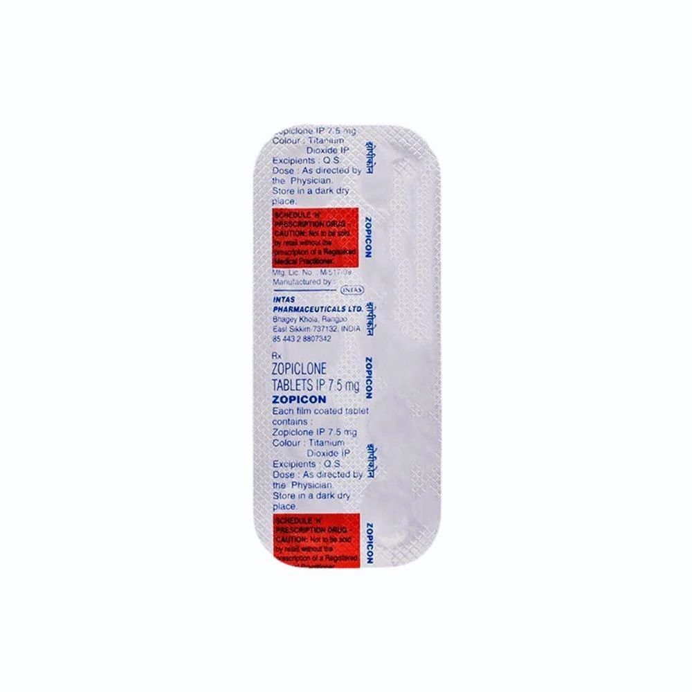 Zopicone 7.5 Mg Tablet — Zolpicon 7.5mg view 3